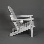 Composite Folding Adirondack Chair with Dual Cup Holder