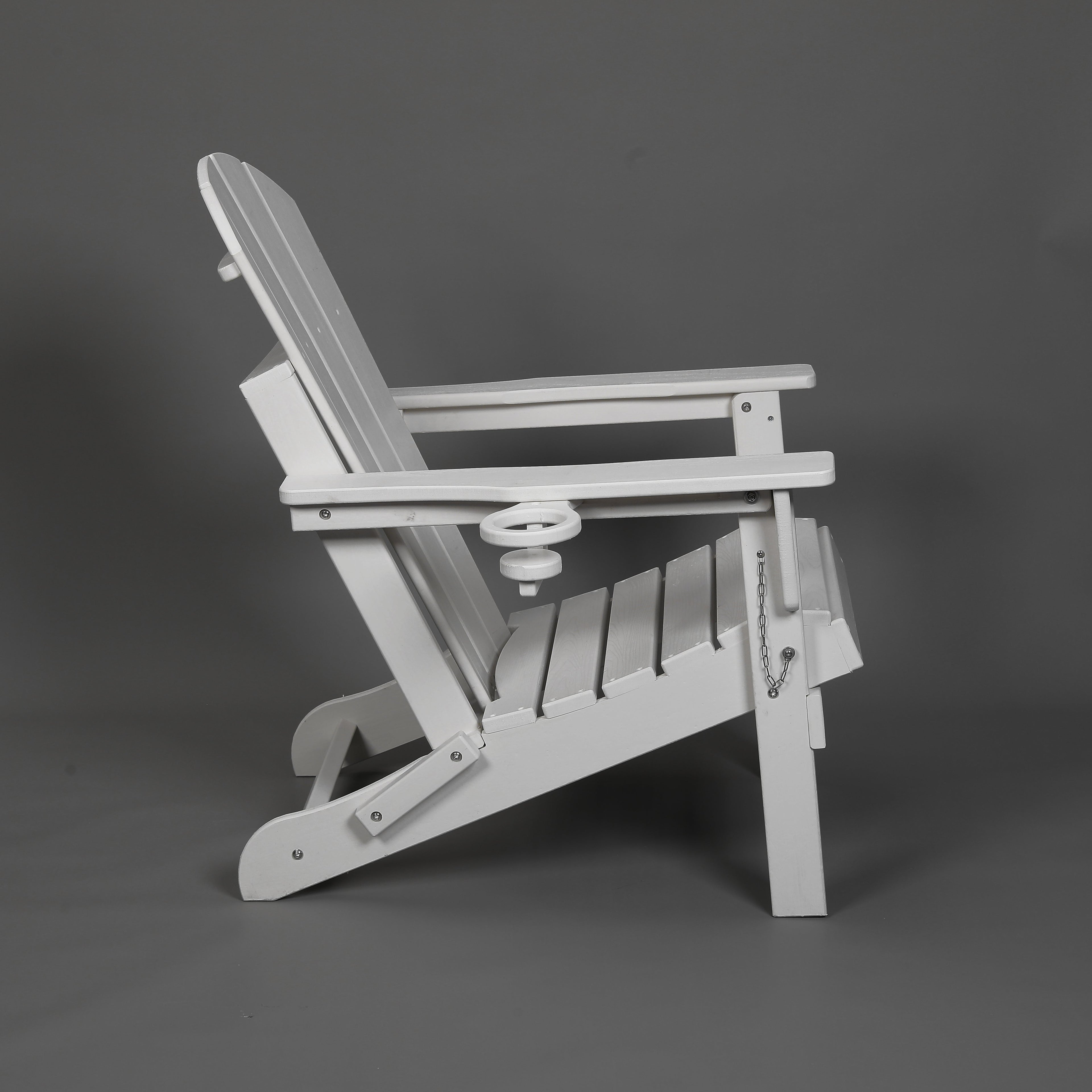 Composite Folding Adirondack Chair with Dual Cup Holder