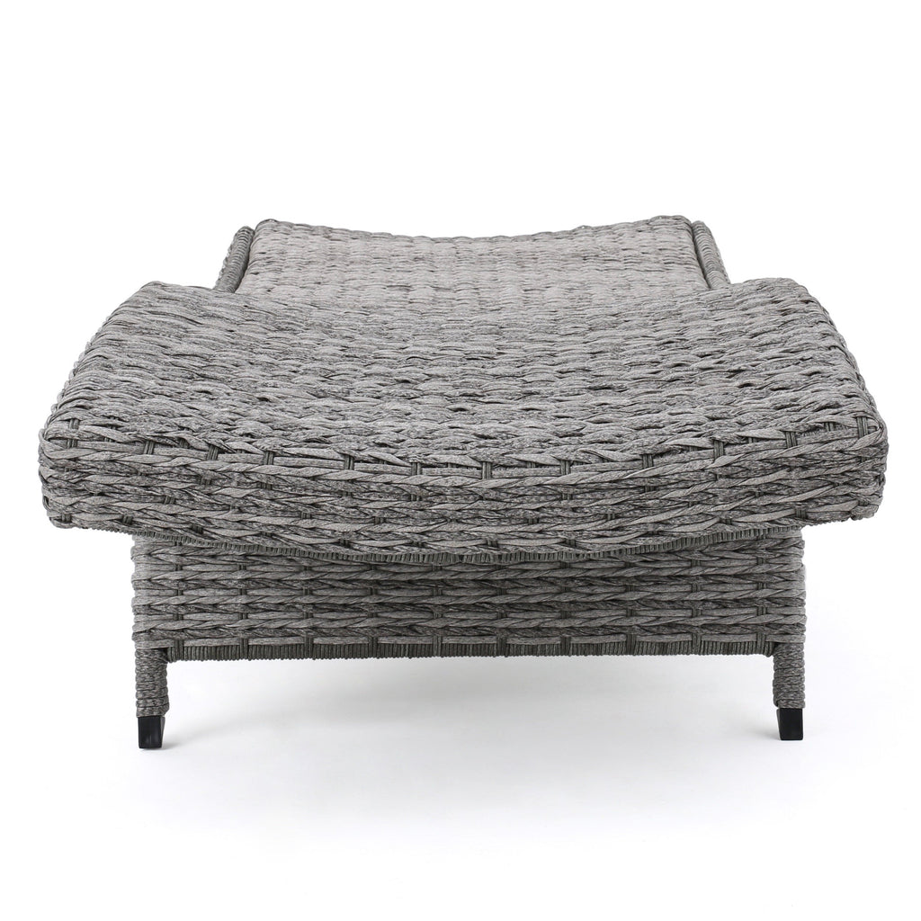 Crete Wicker Chaise Lounge, Set of 2
