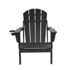 Composite Folding Adirondack Chair with Dual Cup Holder