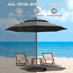 Round Cantilever Umbrella with Center Pole, Base Not Included