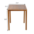 Seacliff Outdoor Acacia Wood Bar Table