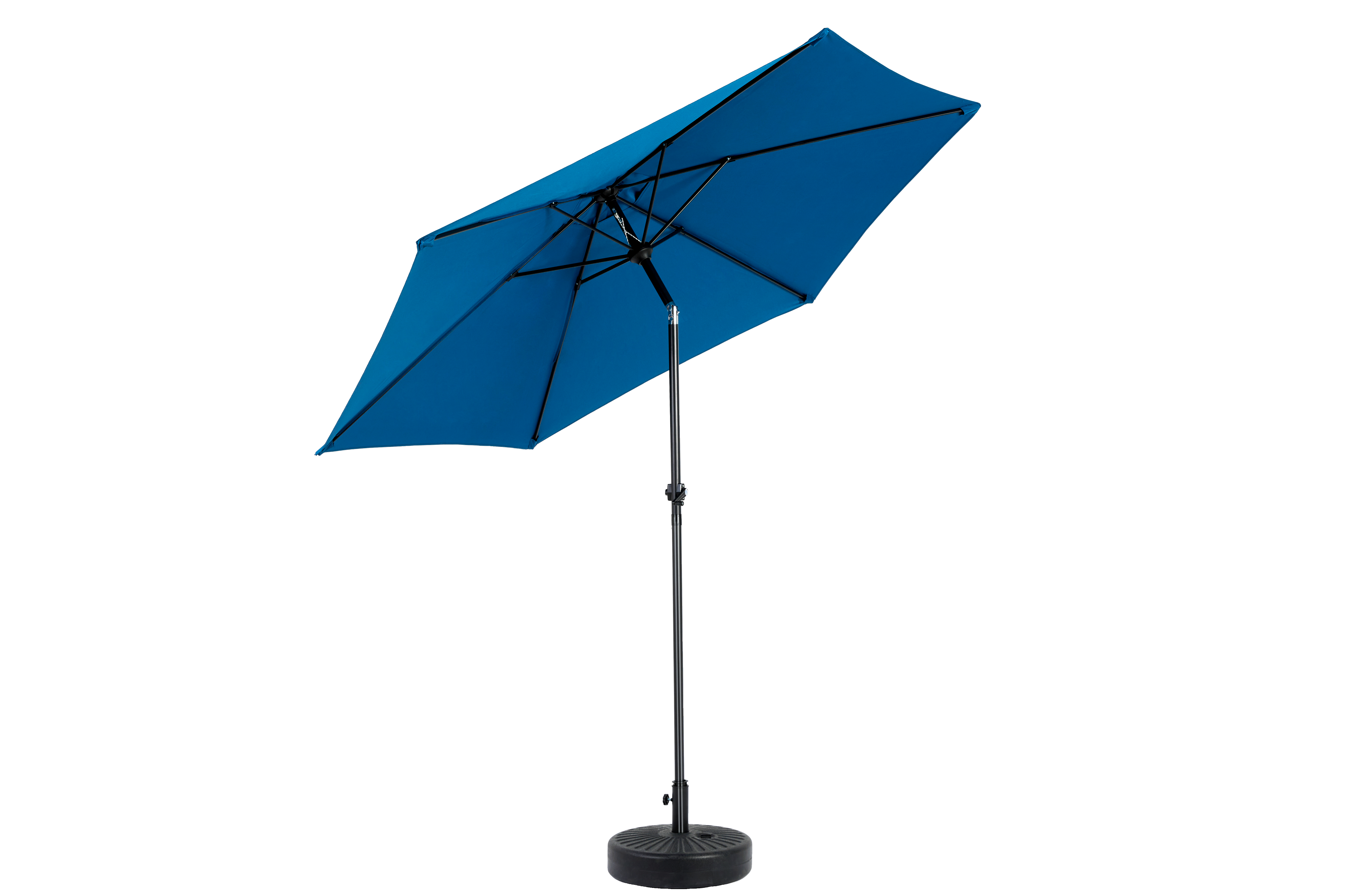 9' Outdoor Patio Umbrella Outdoor Table Umbrella with Push Button Tilt and Crank, Base Not Included