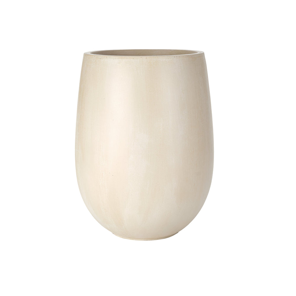 Egg Shaped Lightweight Outdoor Planter, Set of 3
