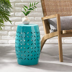 Lilac Outdoor Metal Cutout Accent Table