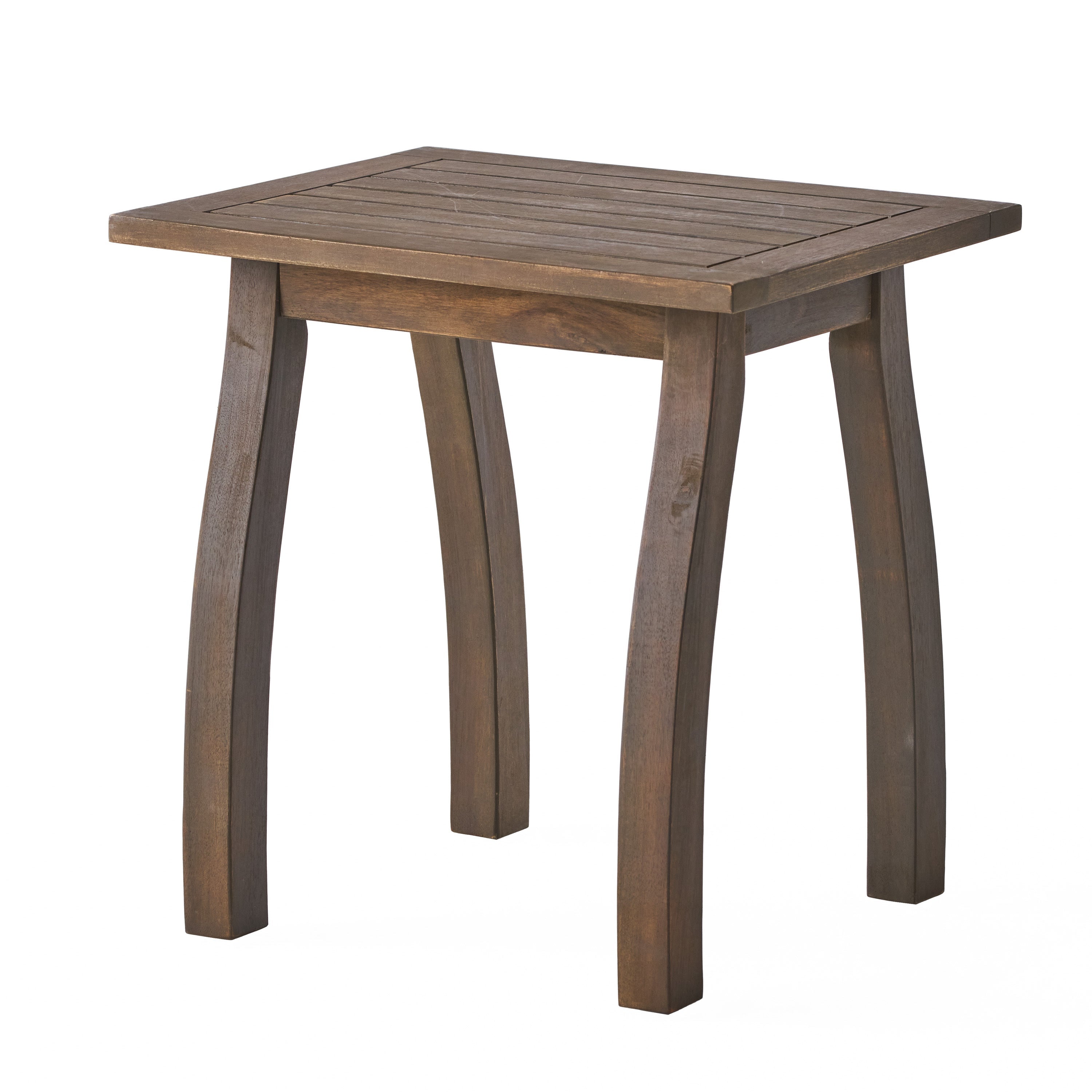 Selma Acacia Wood Outdoor Accent Side Table