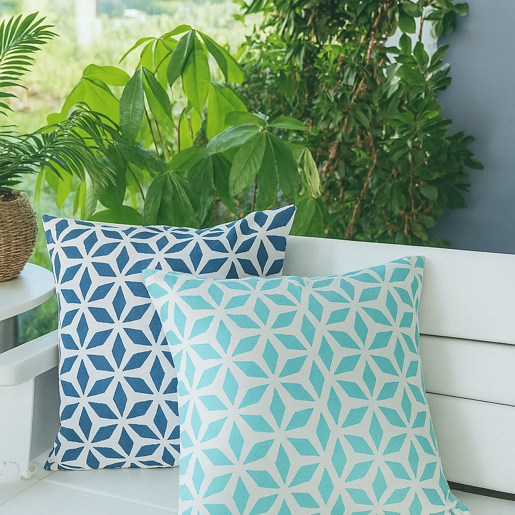 Crystal Burst Outdoor Pillow
