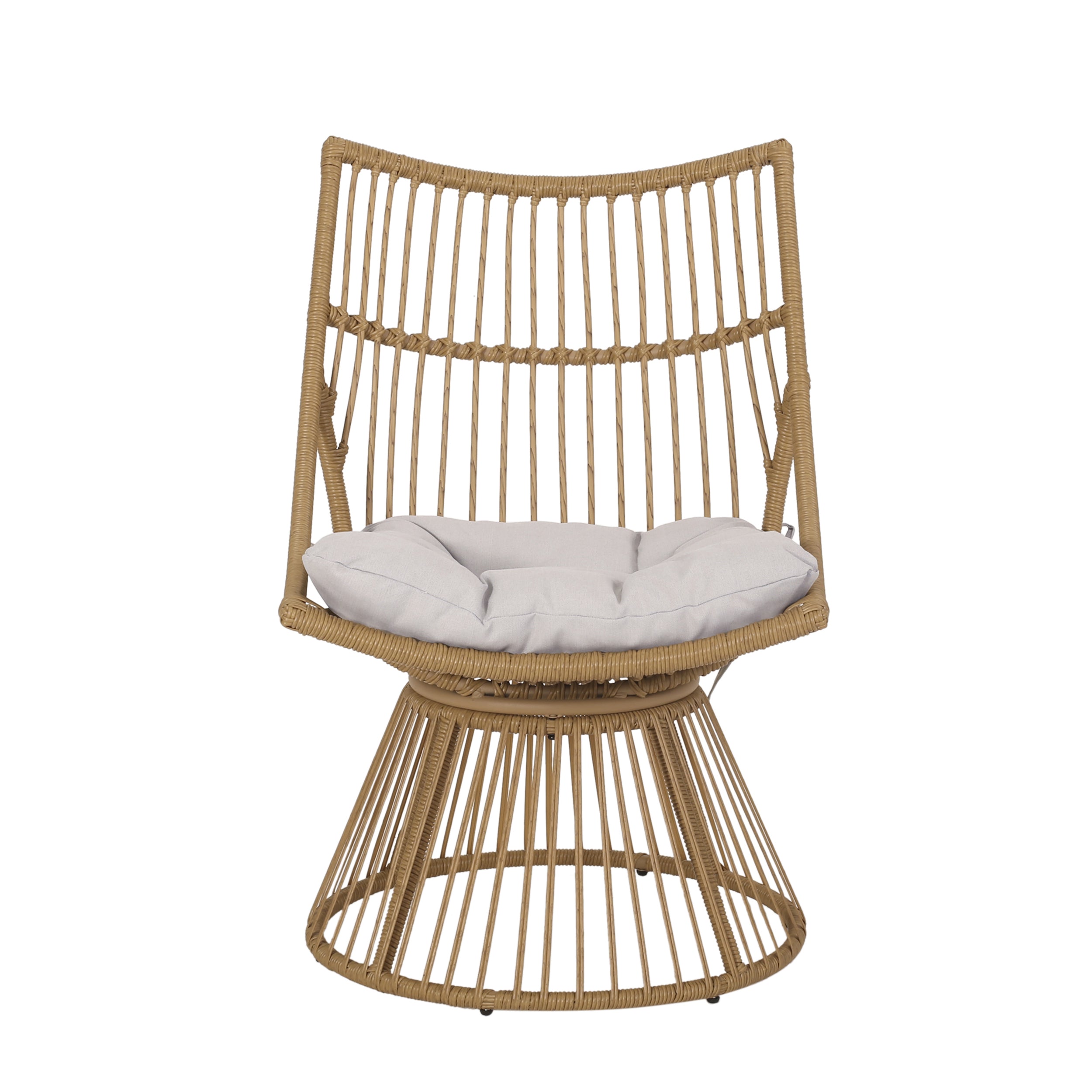 Enduring 2-Piece Rattan Patio Set with Club Chair and Side Table