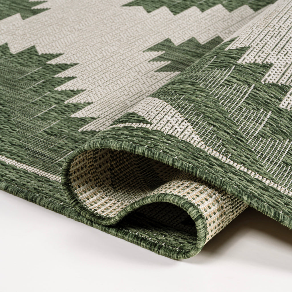 Lior Geometric Moroccan Diamond Indoor/Outdoor Runner Rug
