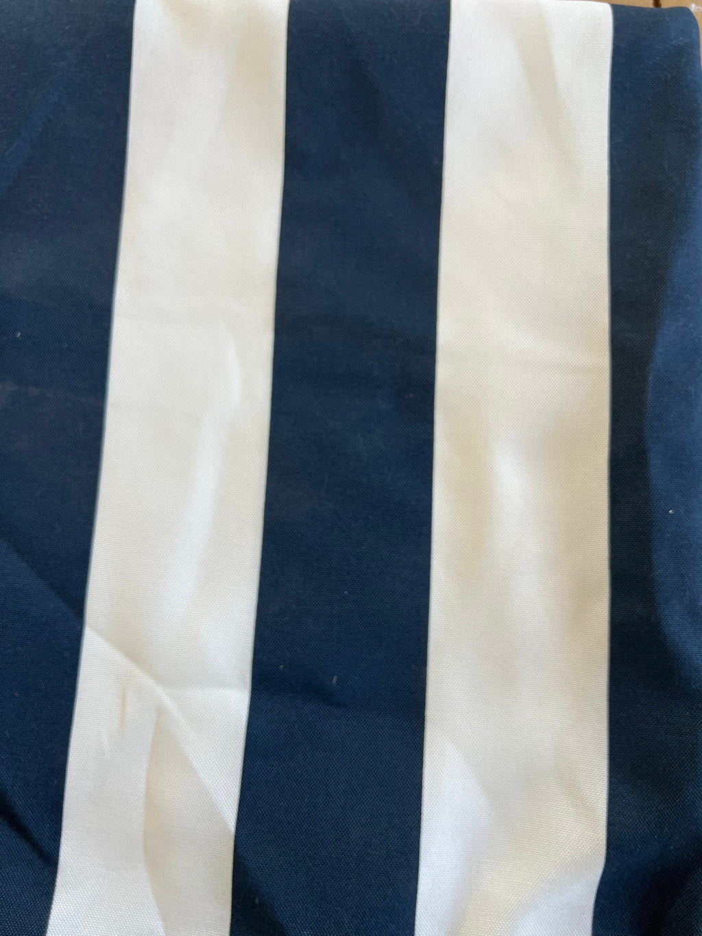 Navy & White Stripe Outdoor Square Pillows, Set of 2