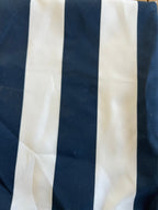 Navy & White Stripe Outdoor Square Pillows, Set of 2