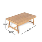 Indira Outdoor Acacia Wood Chat Set