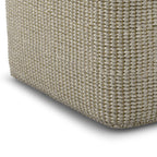Zelma Square Woven Outdoor Pouf