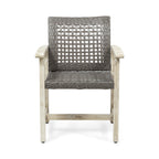 Hampton Outdoor Rattan Dining Chairs, Set of 2