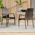 Mercer Outdoor Wicker Chairs, Set of 2