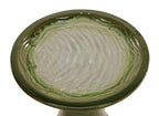 17'' Green Ombre Ceramic Bird Bath