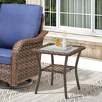 Marlowe Wicker Outdoor Side Table