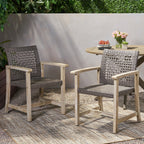 Hampton Outdoor Rattan Dining Chairs, Set of 2