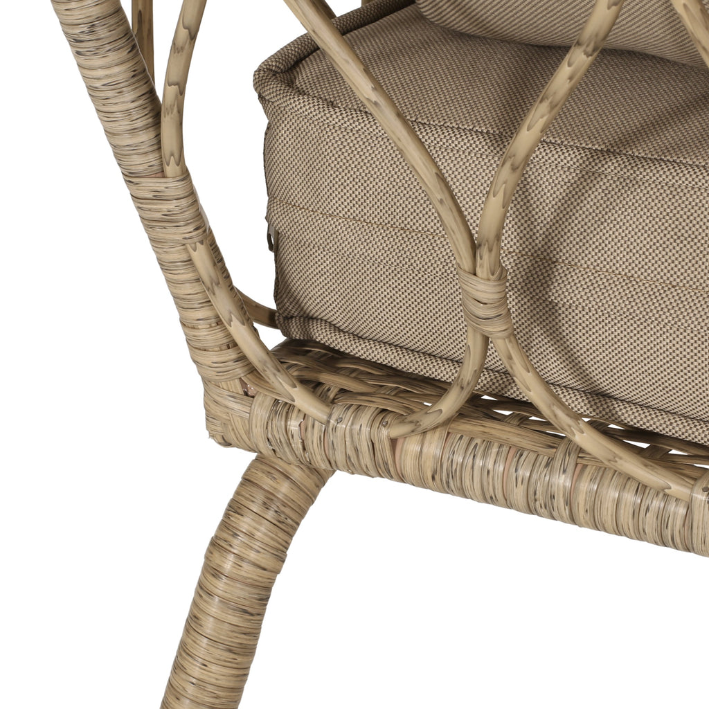 Zircon 3-Piece Patio Set with 2 Club Chairs and Round Table