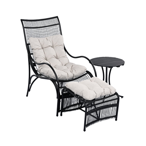 3 Pieces Wicker Outdoor Patio Furniture Set