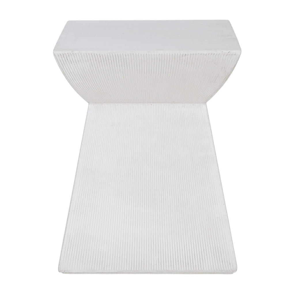 Antique-Textured Outdoor Side Table