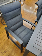 Horizon Black & Gray Padded Sling Dining Sets