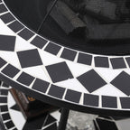 3-in-1 Mosaic Outdoor Fire Pit Dining Table