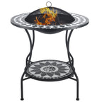 3-in-1 Mosaic Outdoor Fire Pit Dining Table