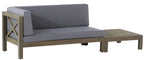 Brava Outdoor X-Back Corner Bench with Coffee Table
