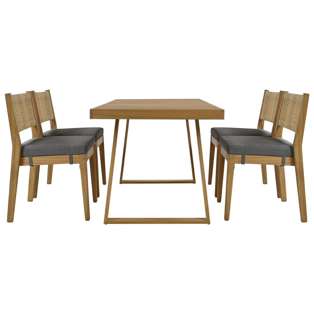 Outdoor Acacia Wood Dining Table Set