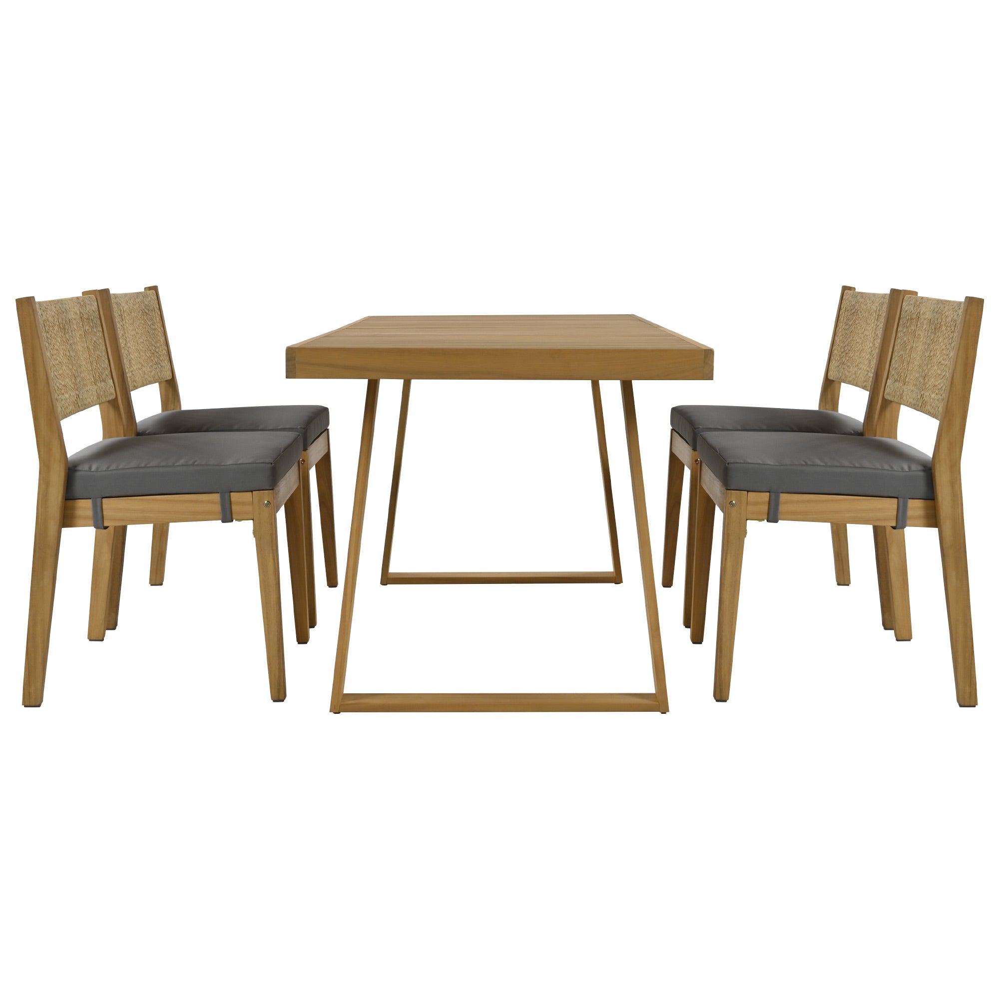 Outdoor Acacia Wood Dining Table Set