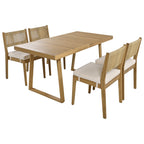 Outdoor Acacia Wood Dining Table Set