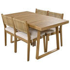 Outdoor Acacia Wood Dining Table Set