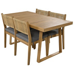 Outdoor Acacia Wood Dining Table Set
