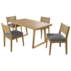 Outdoor Acacia Wood Dining Table Set