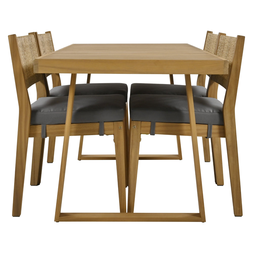 Outdoor Acacia Wood Dining Table Set