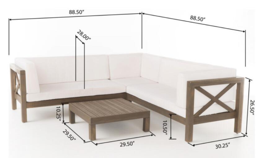 Brava 4-Piece Outdoor Sectional