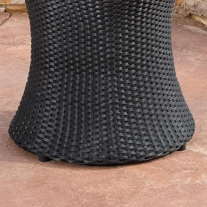 Thrive Hourglass Rattan Outdoor Side Table