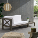 Brava Outdoor X-Back Corner Bench with Coffee Table