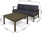 Perla Outdoor 2-Piece Chat Set