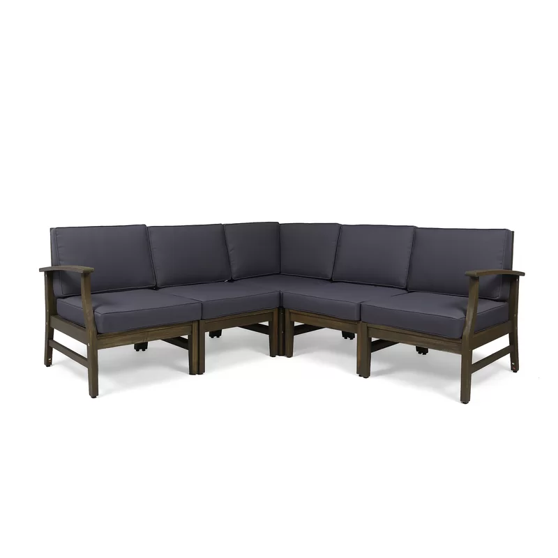 Perla Outdoor L-Shape Sectional Sofa