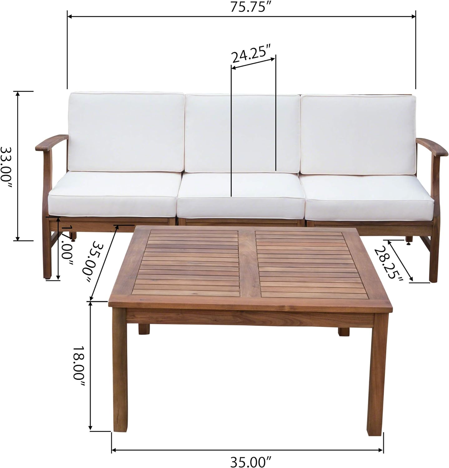 Perla Outdoor 2-Piece Chat Set