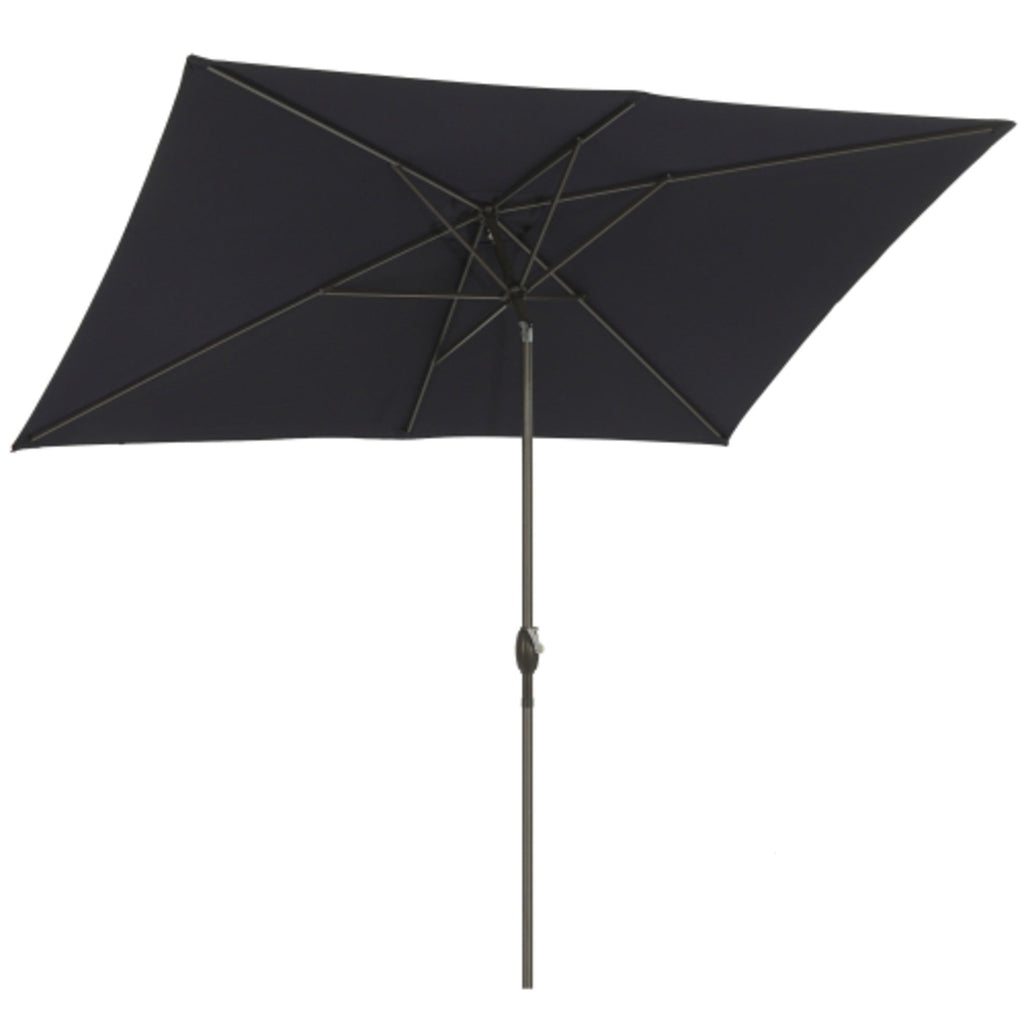 6.5 x 10 ft Rectangular Patio Umbrella with Crank, Base Not Included