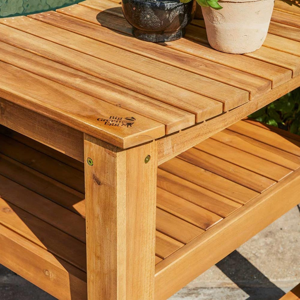 Big Green Egg Acacia Table for Large or XLarge EGGs