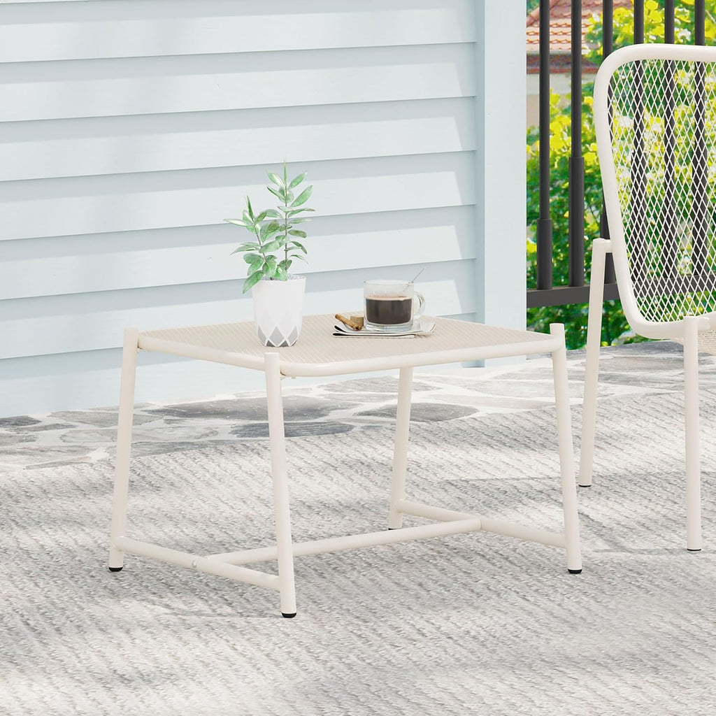 Kincaid Outdoor Modern Iron Side Table