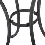 Pursuant 3-Piece Iron Bistro Set with Round Table and 2 Curved Back Chairs