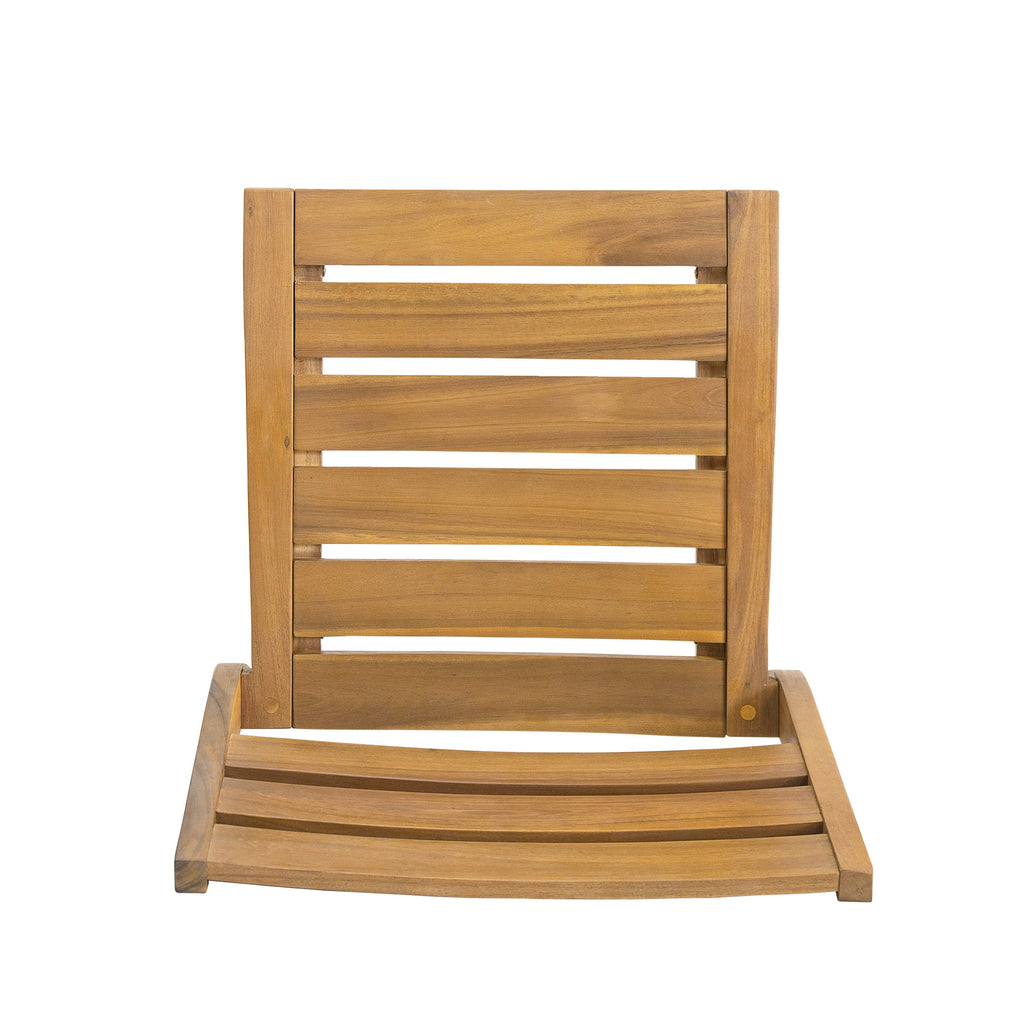 Solene Outdoor Acacia Wood Dining Chairs, Set of 2