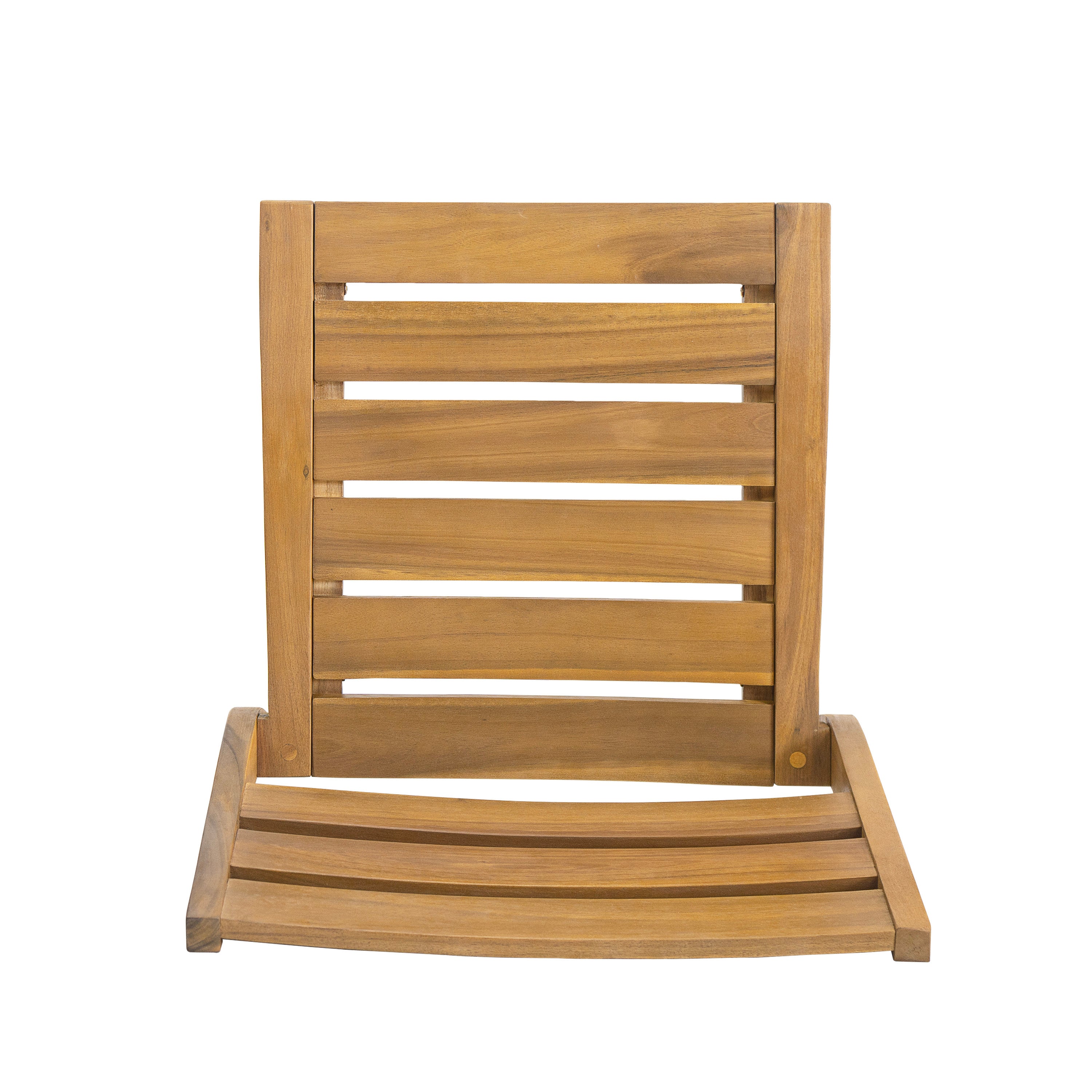 Solene Outdoor Acacia Wood Dining Chairs, Set of 2
