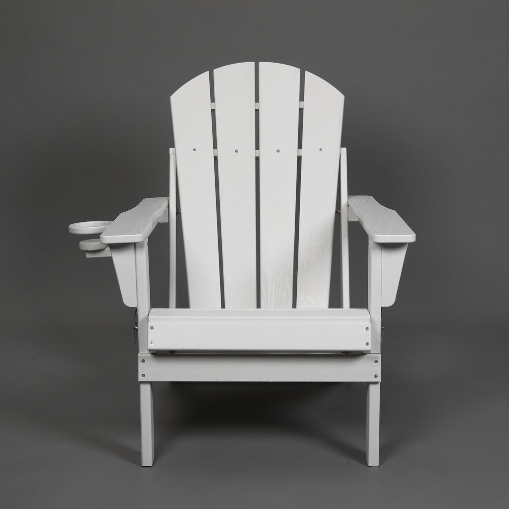Composite Folding Adirondack Chair with Dual Cup Holder