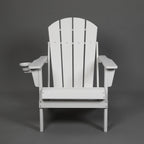 Composite Folding Adirondack Chair with Dual Cup Holder